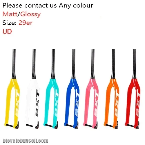BXT 3K Carbon rigid fork 29er Carbon MTB Fork Tapered Thru Axle 15mm mountain bike 29"