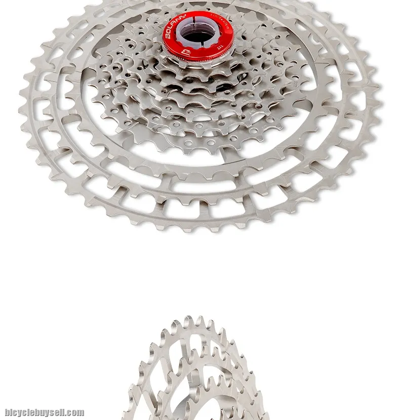 New BOLANY 10 11 Speed Cassette MTB 11-46T 330g Freewheel 10s 11S Competition-level Ultralight Flywh