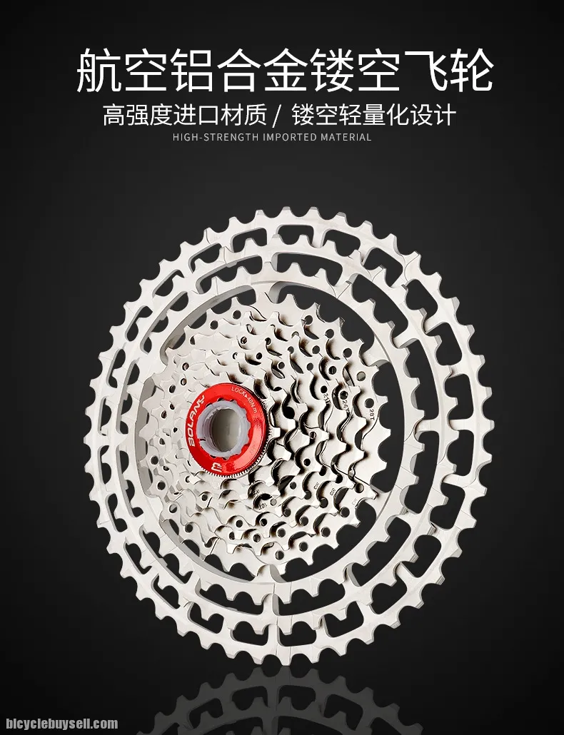 New BOLANY 10 11 Speed Cassette MTB 11-46T 330g Freewheel 10s 11S Competition-level Ultralight Flywh
