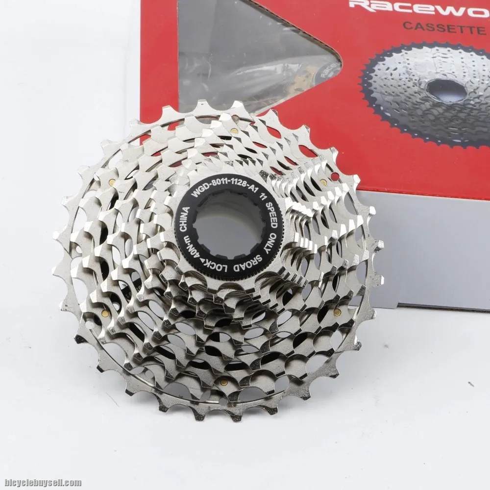 RACEWORK Lightweight 11 Speed Road Bike Cassette 11-28T 176g for Shimano R9100 SRAM Red
