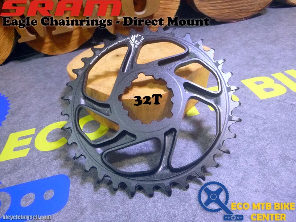 SRAM Chainring Eagle Chainrings - X-Sync Direct Mount 32T/34T 3mm Offset Boost