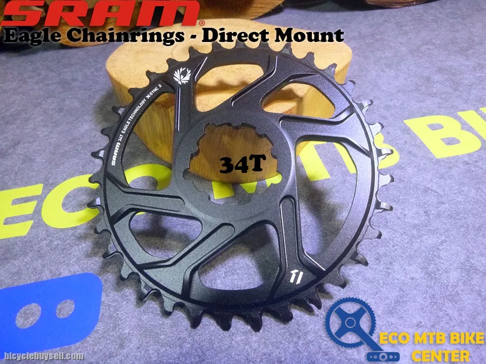 SRAM Chainring Eagle Chainrings - X-Sync Direct Mount 32T/34T 3mm Offset Boost