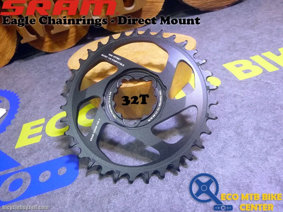 SRAM Chainring Eagle Chainrings - X-Sync Direct Mount 32T/34T 3mm Offset Boost