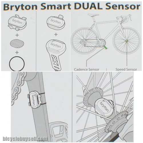 Bryton ANT+/BLE Magnet-Less Smart Speed Sensor Smart Cadence Sensor original indoor training roller