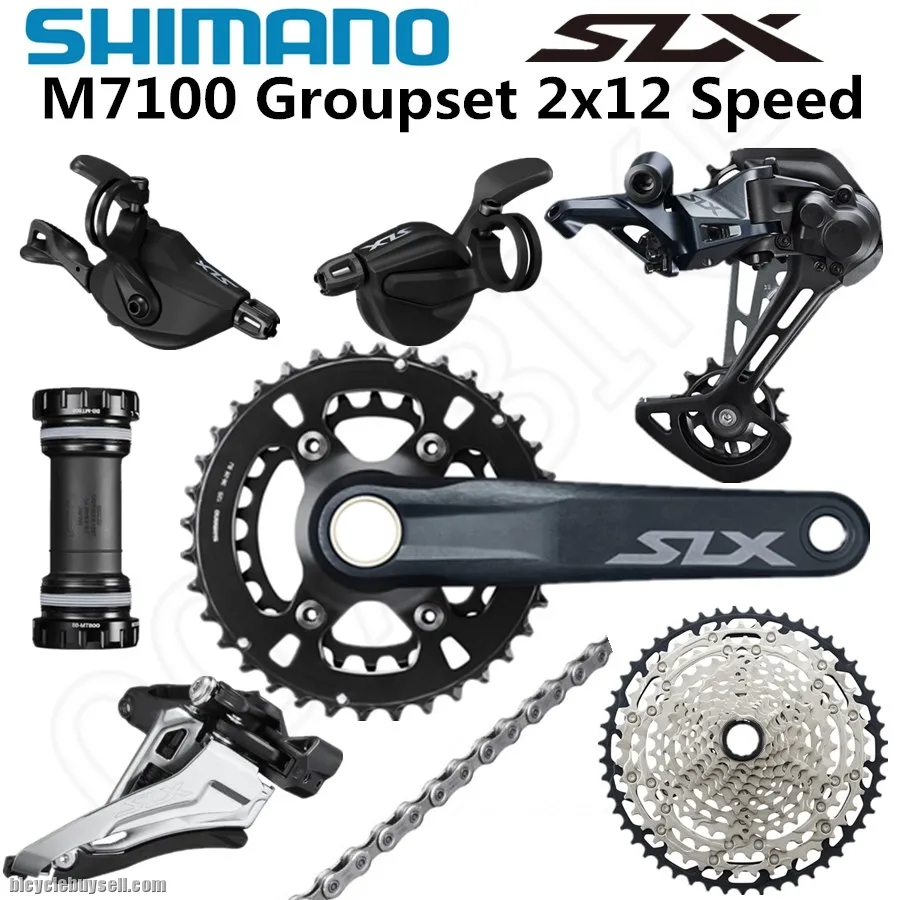 Shimano m7100 SLX groupset 2*12s 24 speeds 12 speeds brakeset | M7000