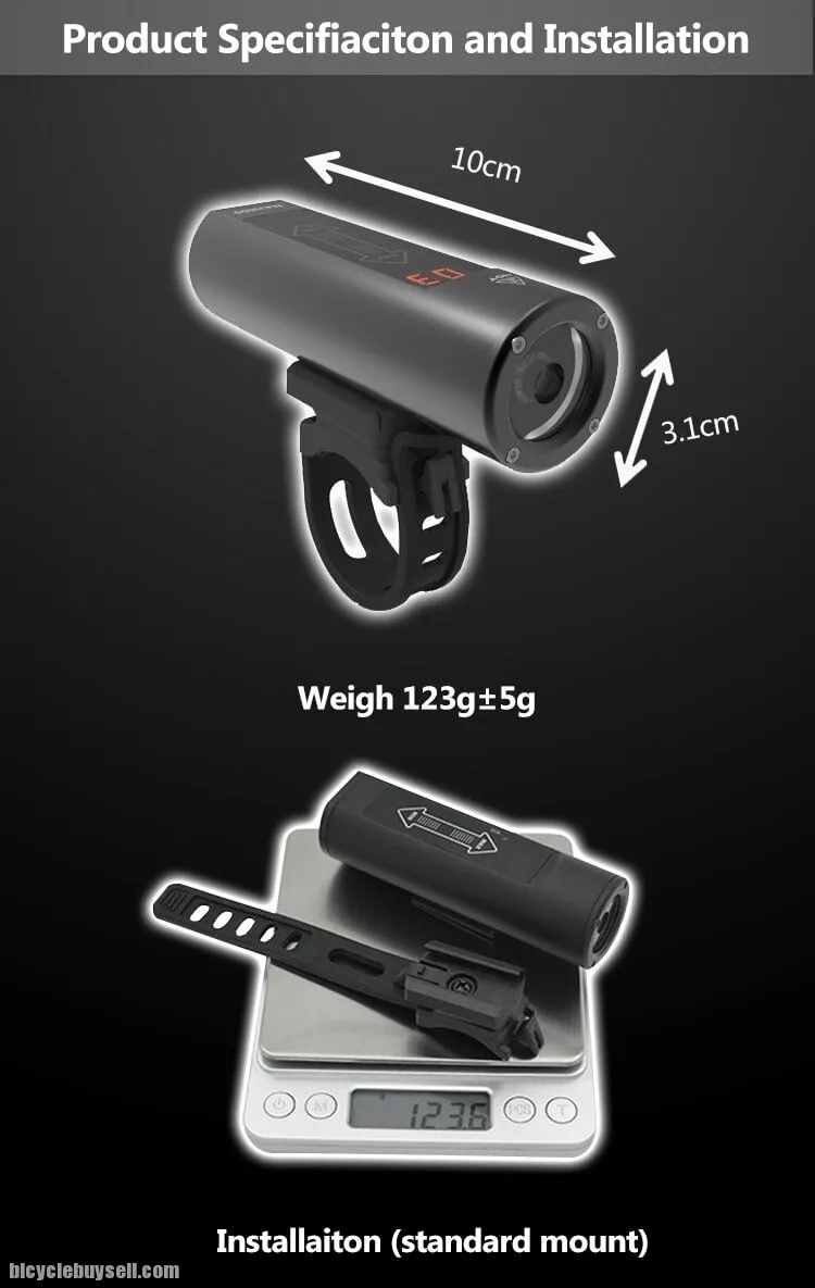 Enfitnix Navi600 Bicycle Front Light USB Rechargeable MTB Mountain Road Bike Smart Headlights Bicycl