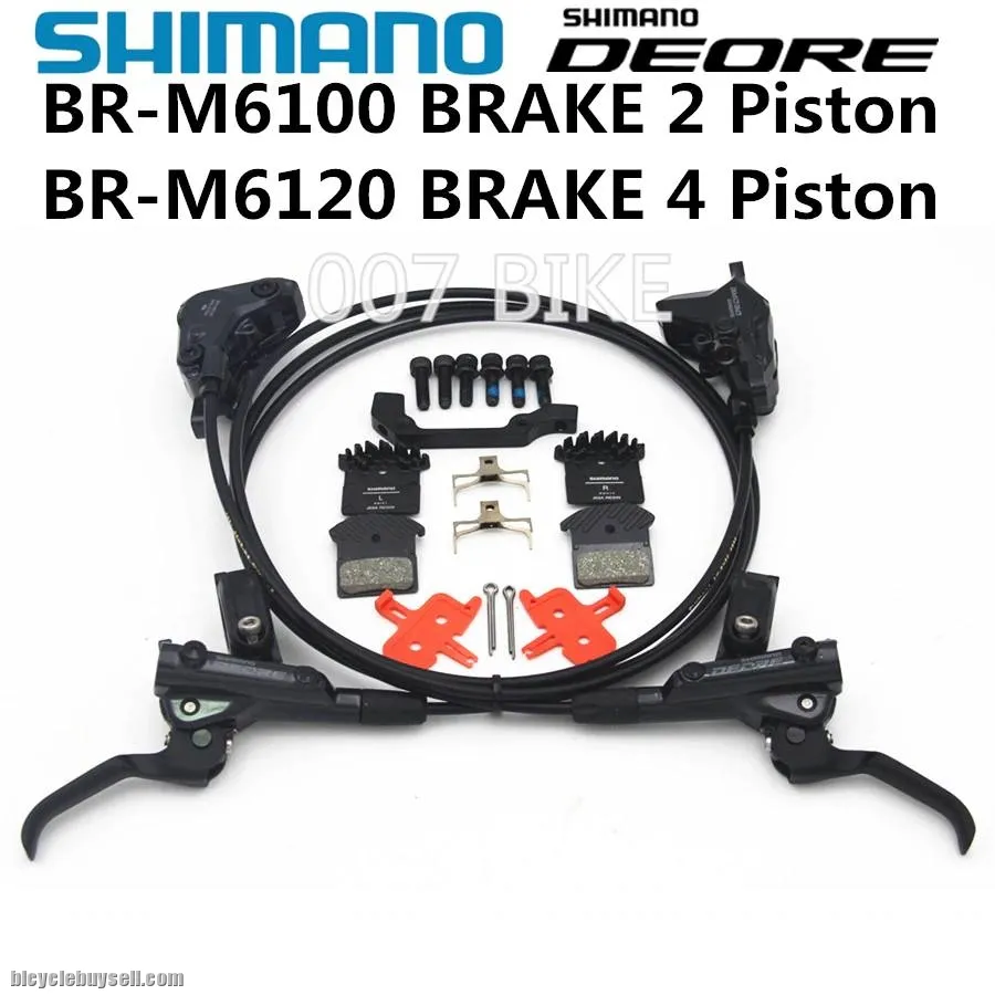 SHIMANO DEORE M6000 M6100 M6120 Brake Mountain Bikes Hydraulic Disc Brake BR BL M6100 M6120 DEORE Br