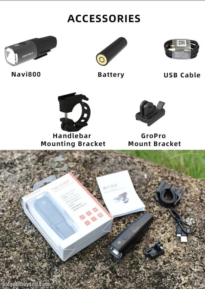 ENFITNIX 20 NEW Navi800 smart bicycle front light auto start stop| CAteye RAvemen cree headlights la