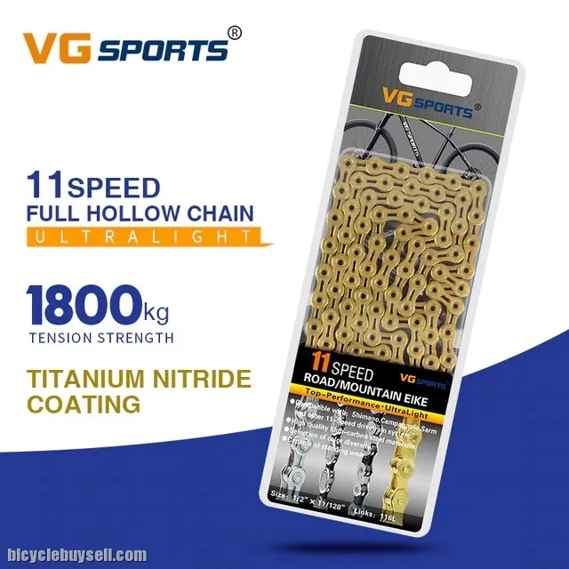 VG Sports 11 Speeds Lightweight Titanium GOLD Rainbow Chain Road Bike Mtb Rb Shimano Sram Cam