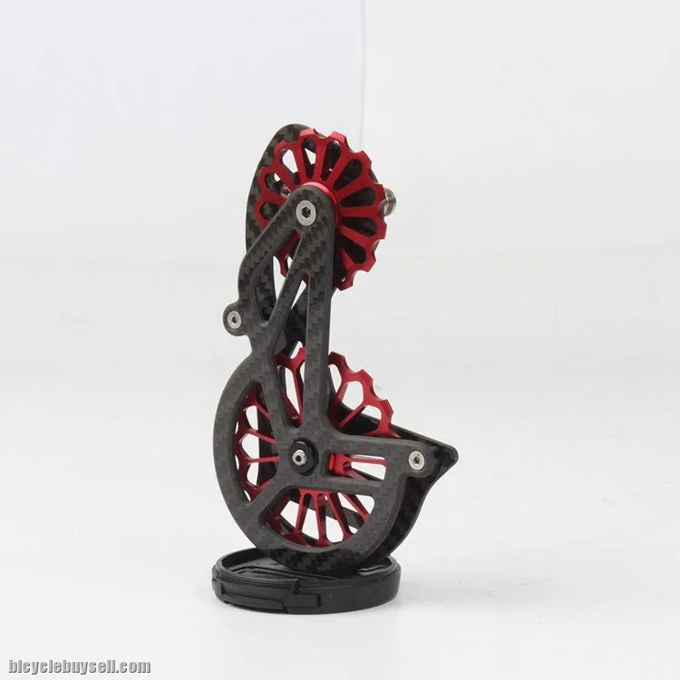 WFL CARBON FIBER CERAMIC BEARING 17T REAR DERAILLEUR JOCKEY PULLEY sram red rival force