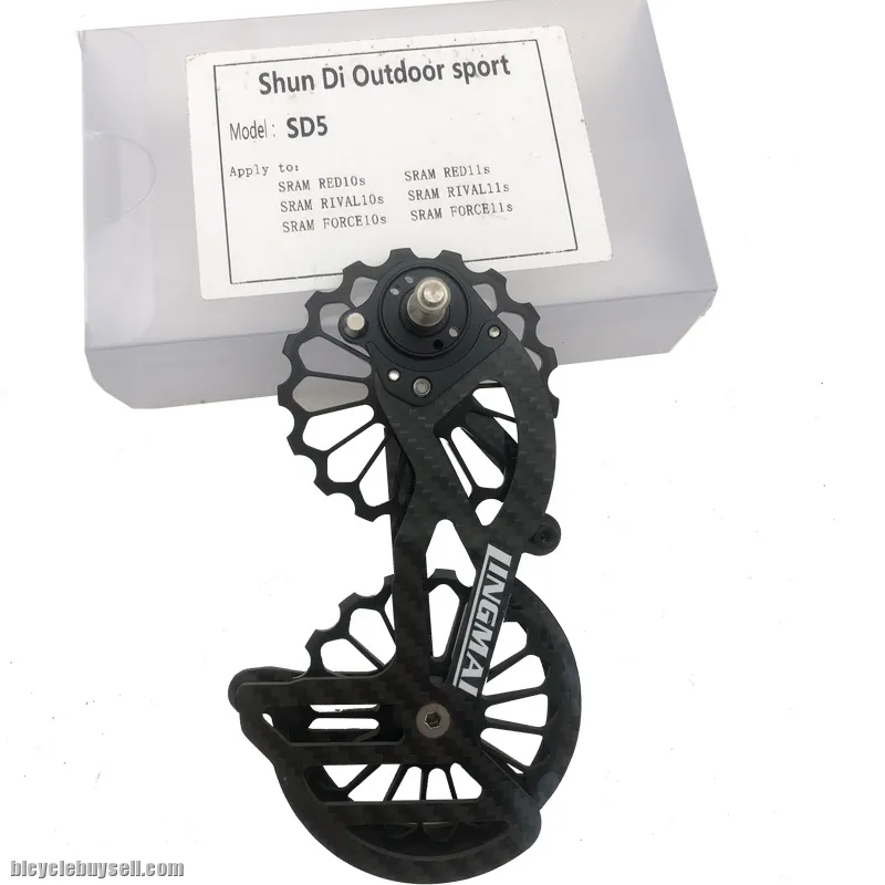 WFL CARBON FIBER CERAMIC BEARING 17T REAR DERAILLEUR JOCKEY PULLEY sram red rival force
