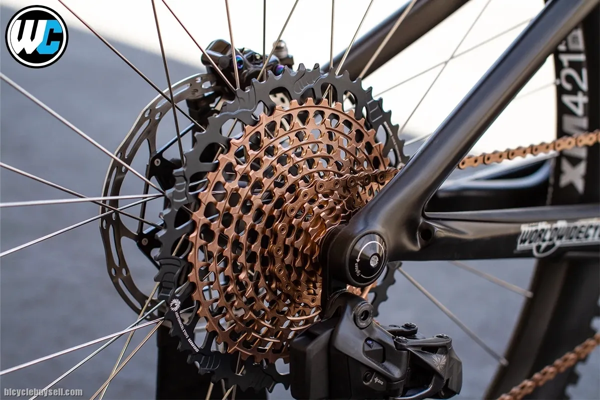 SRAM Eagle XX1 groupset 10-52t rose gold