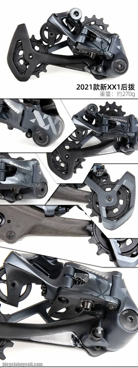 SRAM Eagle XX1 groupset 10-52t rose gold