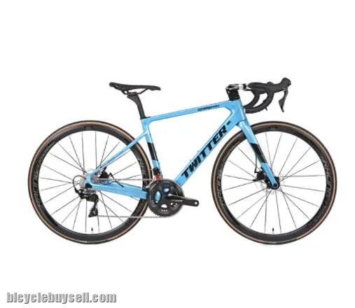Twitter 2021 Road Bike 22 Speed Hydraulic Disc Brake Road Bike Carbon Frame Fork Wheelset 105 R7000