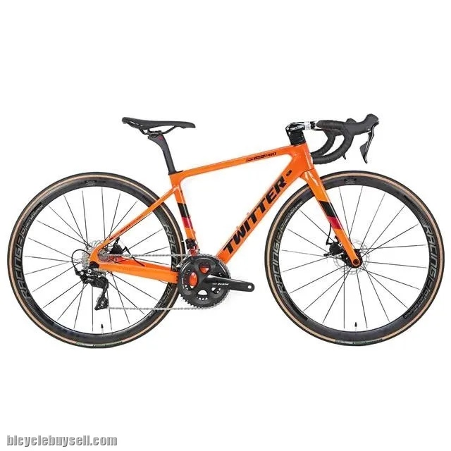Twitter 2021 Road Bike 22 Speed Hydraulic Disc Brake Road Bike Carbon Frame Fork Wheelset 105 R7000