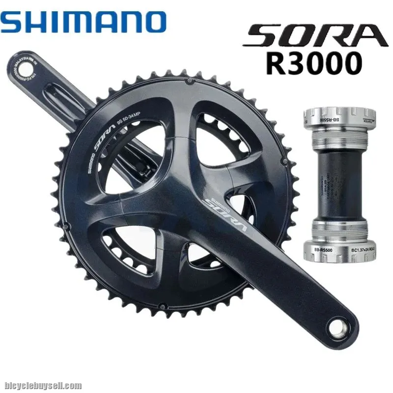 Shimano SORA FC-R3000 Crankset 2*8s 2*9s road Bicycle Bike front chainwheel crank FC R3000 175mm 170