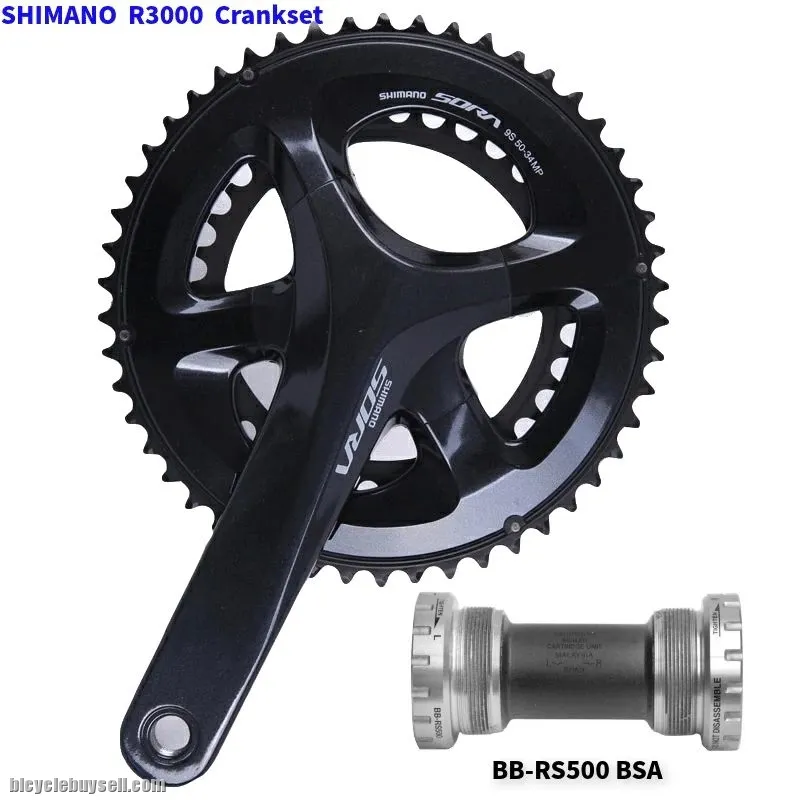Shimano SORA FC-R3000 Crankset 2*8s 2*9s road Bicycle Bike front chainwheel crank FC R3000 175mm 170