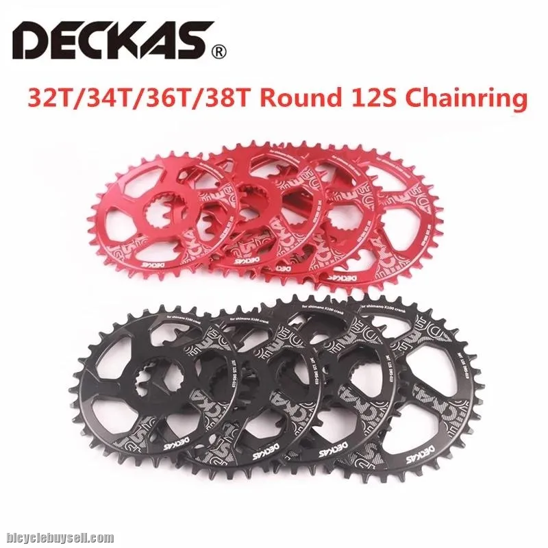 DECKAS 12 Speeds Round Center Lock Chainring For shimano m7100 M8100 M9100 Bike Bicycle MTB Crankset