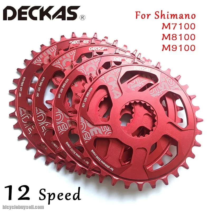 DECKAS 12 Speeds Round Center Lock Chainring For shimano m7100 M8100 M9100 Bike Bicycle MTB Crankset