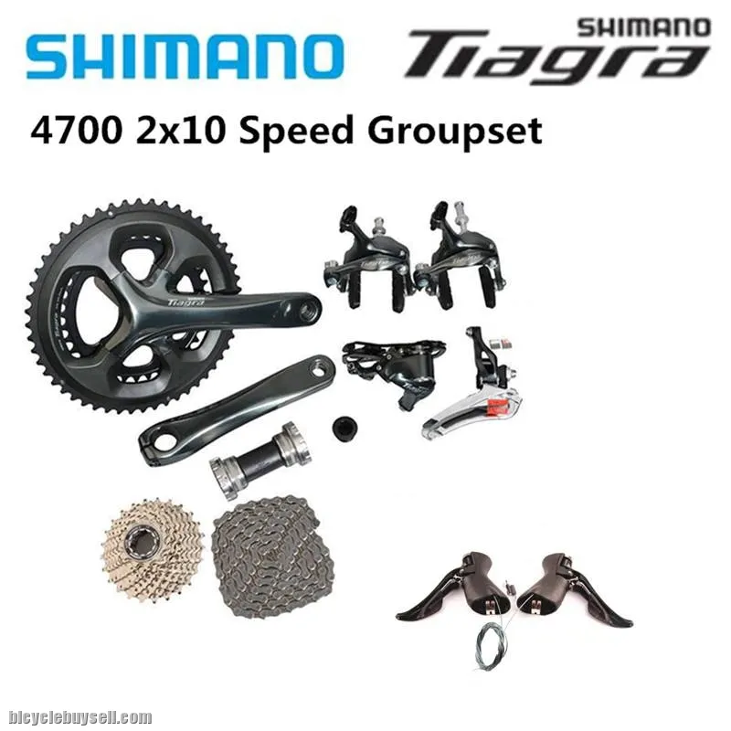 Shimano Tiagra 4700 Road 165 170 172.5 175mm 50-34T 52-36T Bike Bicycle Fullset 2x10 Speed Groupset