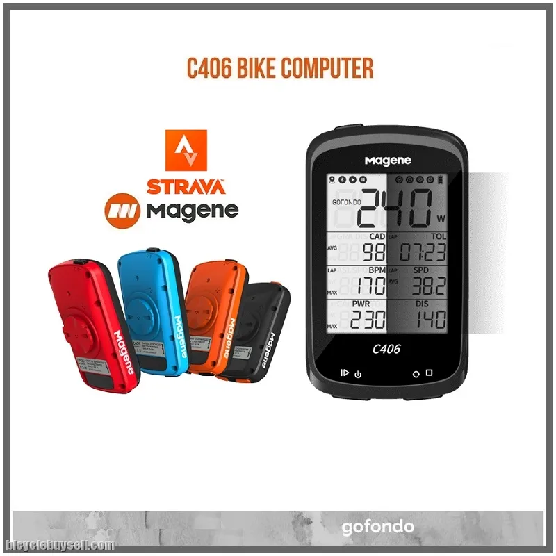 MAGENE C406 STRAVA GPS Bike Computer 2.5 inch FSTN Infinite Screen