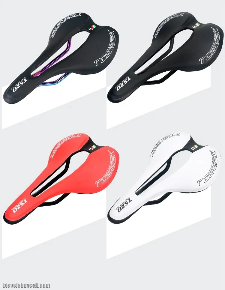 TOSEEK Bicycle Seat MTB Road Bike Saddles Bike Racing Saddle Superfine fiber Breathable Soft