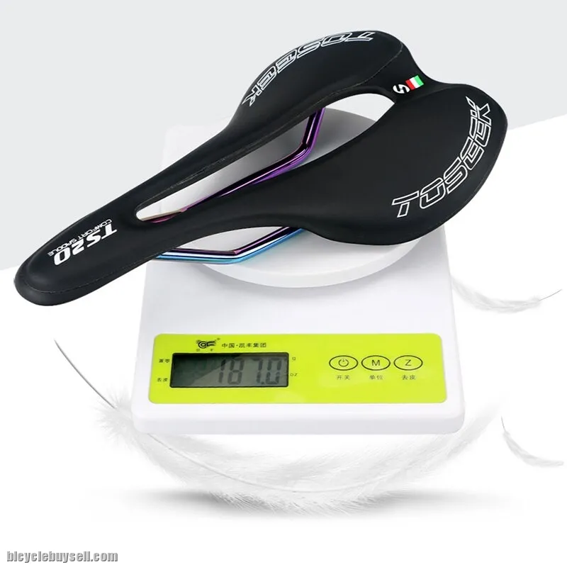 TOSEEK Bicycle Seat MTB Road Bike Saddles Bike Racing Saddle Superfine fiber Breathable Soft