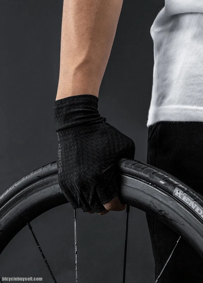 ROCKBROS Cycling Gloves Autumn Spring MTB Bike Gloves SBR Pad Half Finger