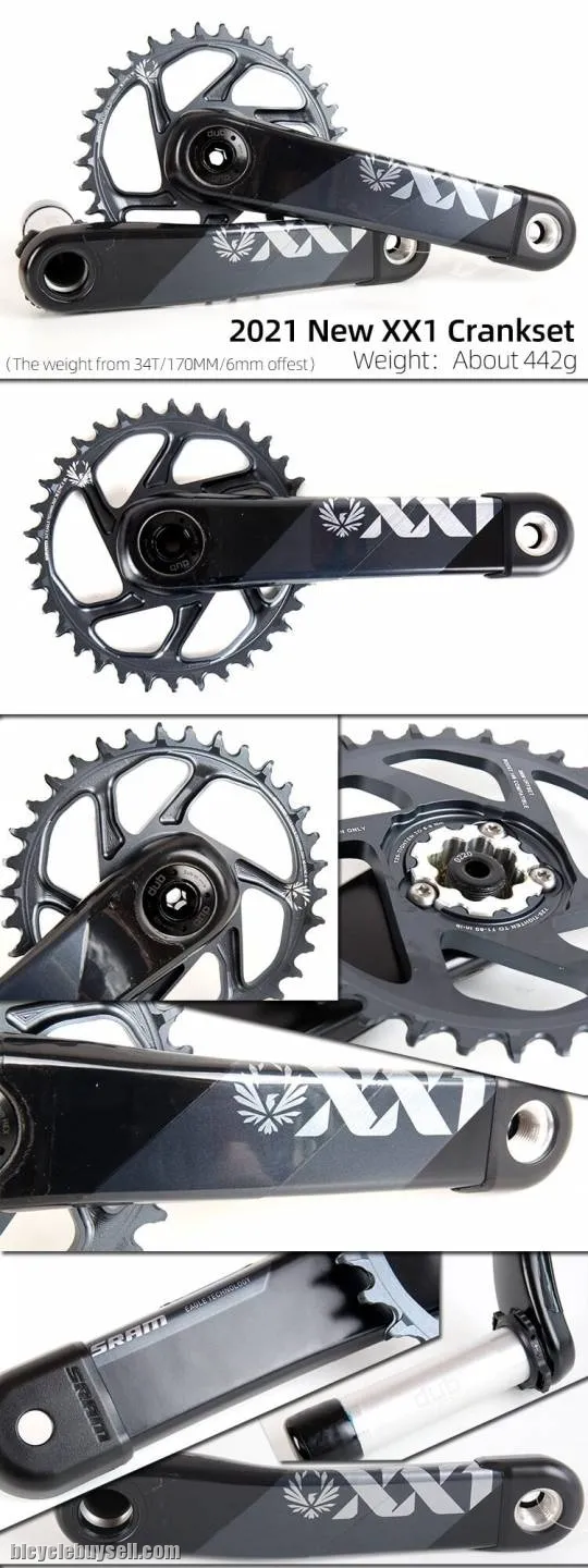 SRAM XX1 Eagle DUB Crankset Carbon