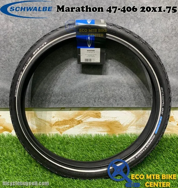 SCHWALBE Tires Marathon 47-406 Perf GreenGuard TwinSkin EC 20x1.75
