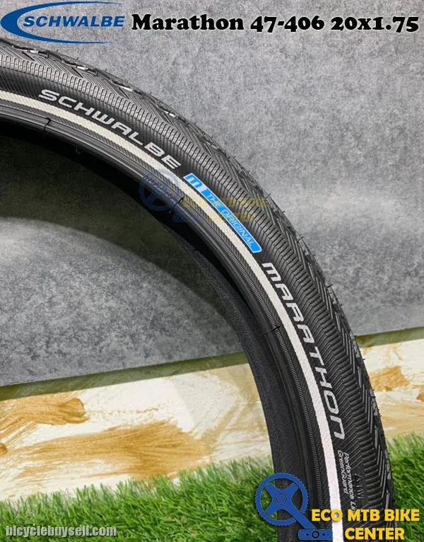 SCHWALBE Tires Marathon 47-406 Perf GreenGuard TwinSkin EC 20x1.75
