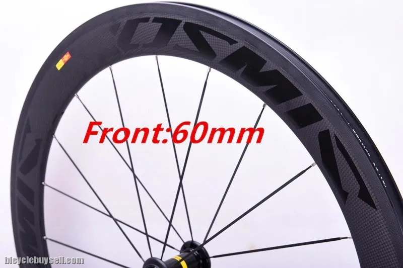 60 + 88mm Road bike carbon bike wheels 700C 23mm width riveter cycling road bicycle Wheelset carbon