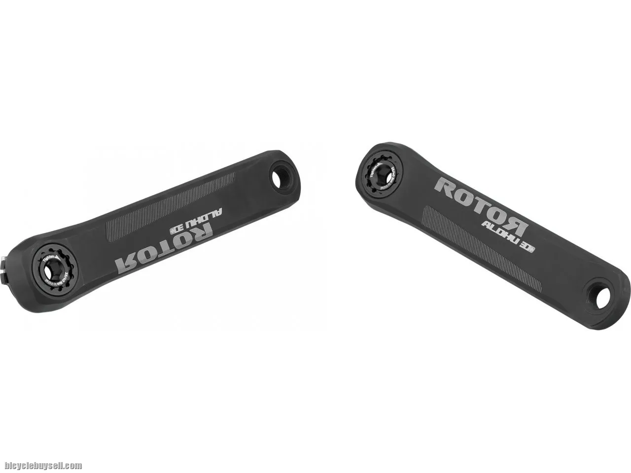 Rotor ALDHU 3D+ Crankarms - Black Ultralight aluminium
