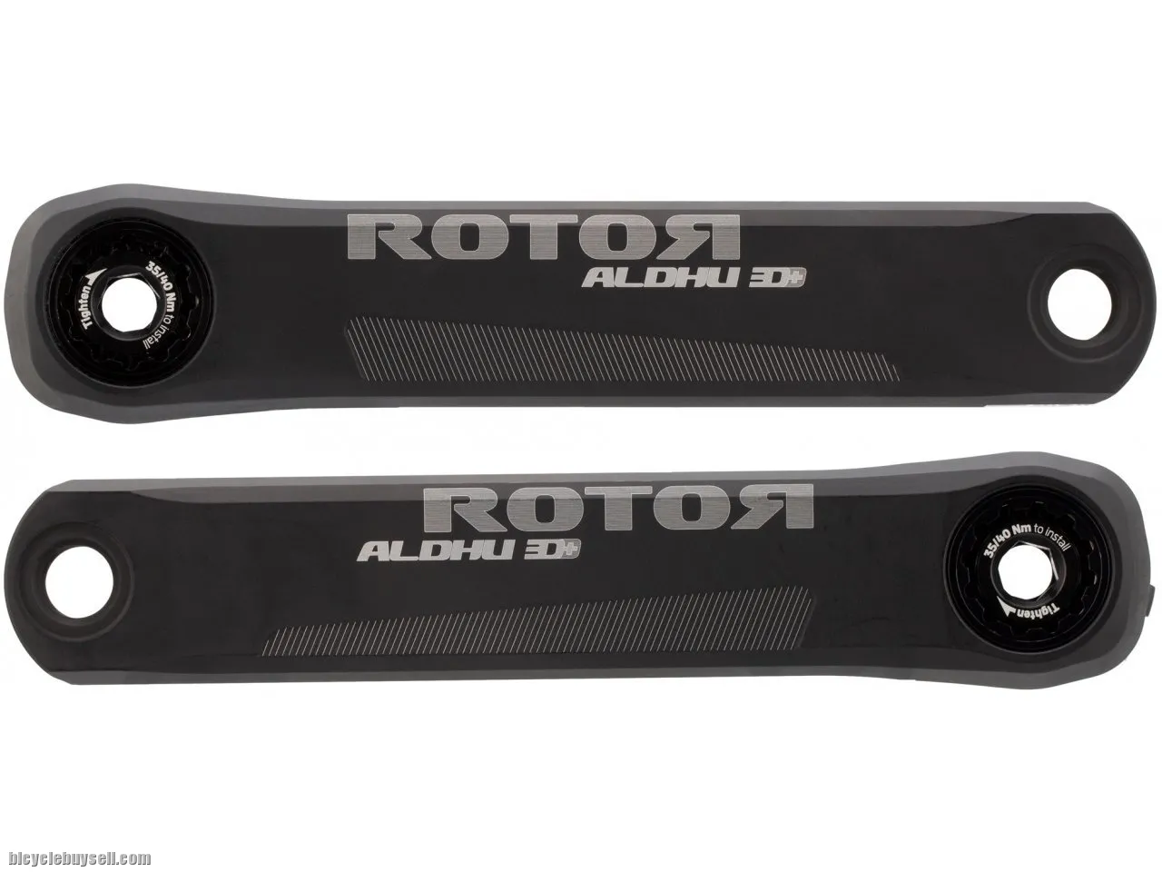 Rotor ALDHU 3D+ Crankarms - Black Ultralight aluminium