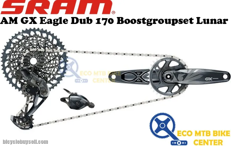 SRAM AM GX Eagle Dub 170 Boost Groupset Lunar