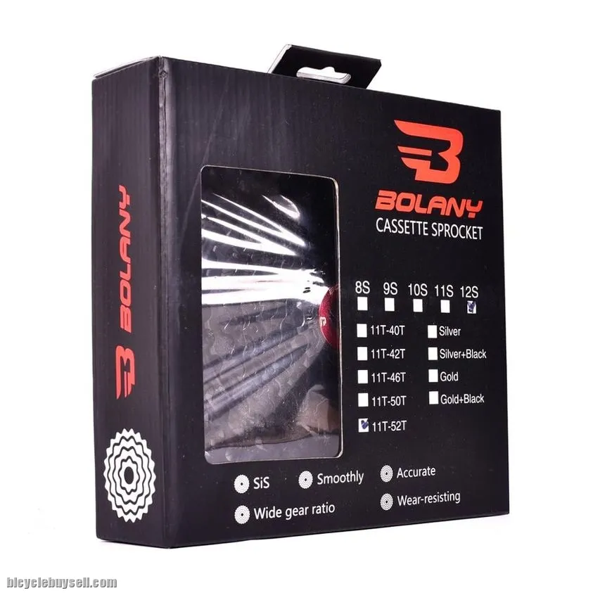 BOLANY MTB 12 Speed 11-52t Cassette 365g Ultralight Bicycle Flywheel 12t Bike Freewheel Parts Mounta