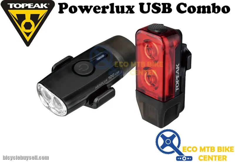 TOPEAK Light Powerlux USB Combo Headlux 100 + Taillux 25