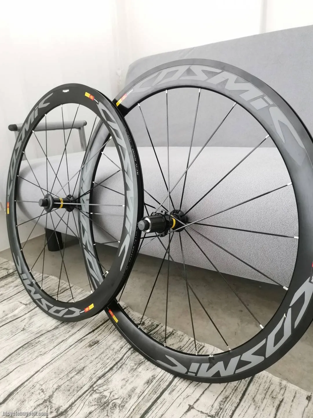 MAvic Cosmic 50mm Aluminium High Profile Wheelset (All Black)