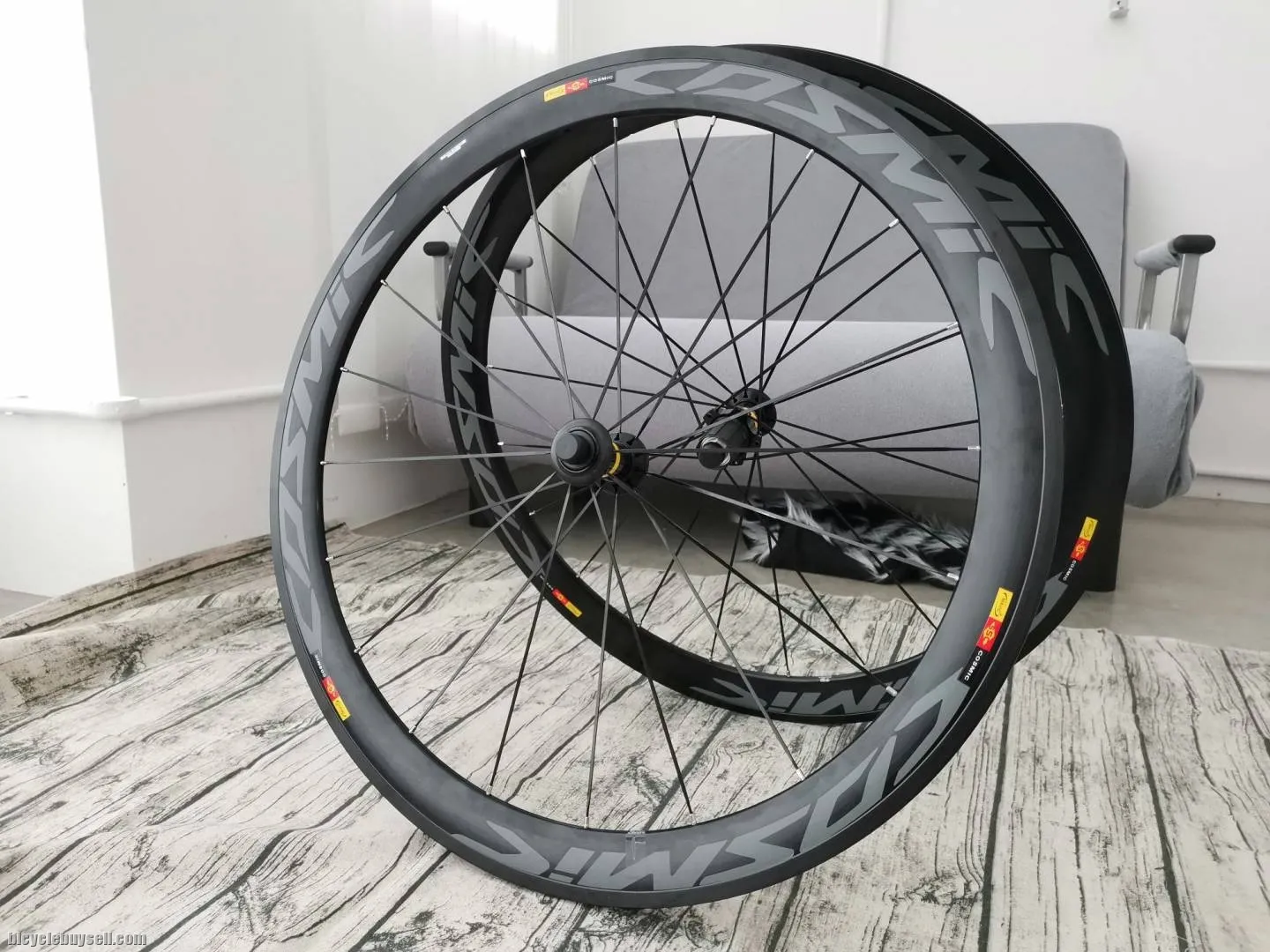 MAvic Cosmic 50mm Aluminium High Profile Wheelset (All Black)