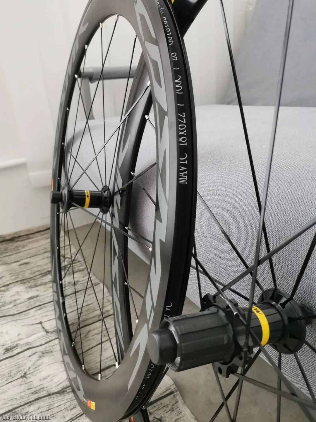 MAvic Cosmic 50mm Aluminium High Profile Wheelset (All Black)