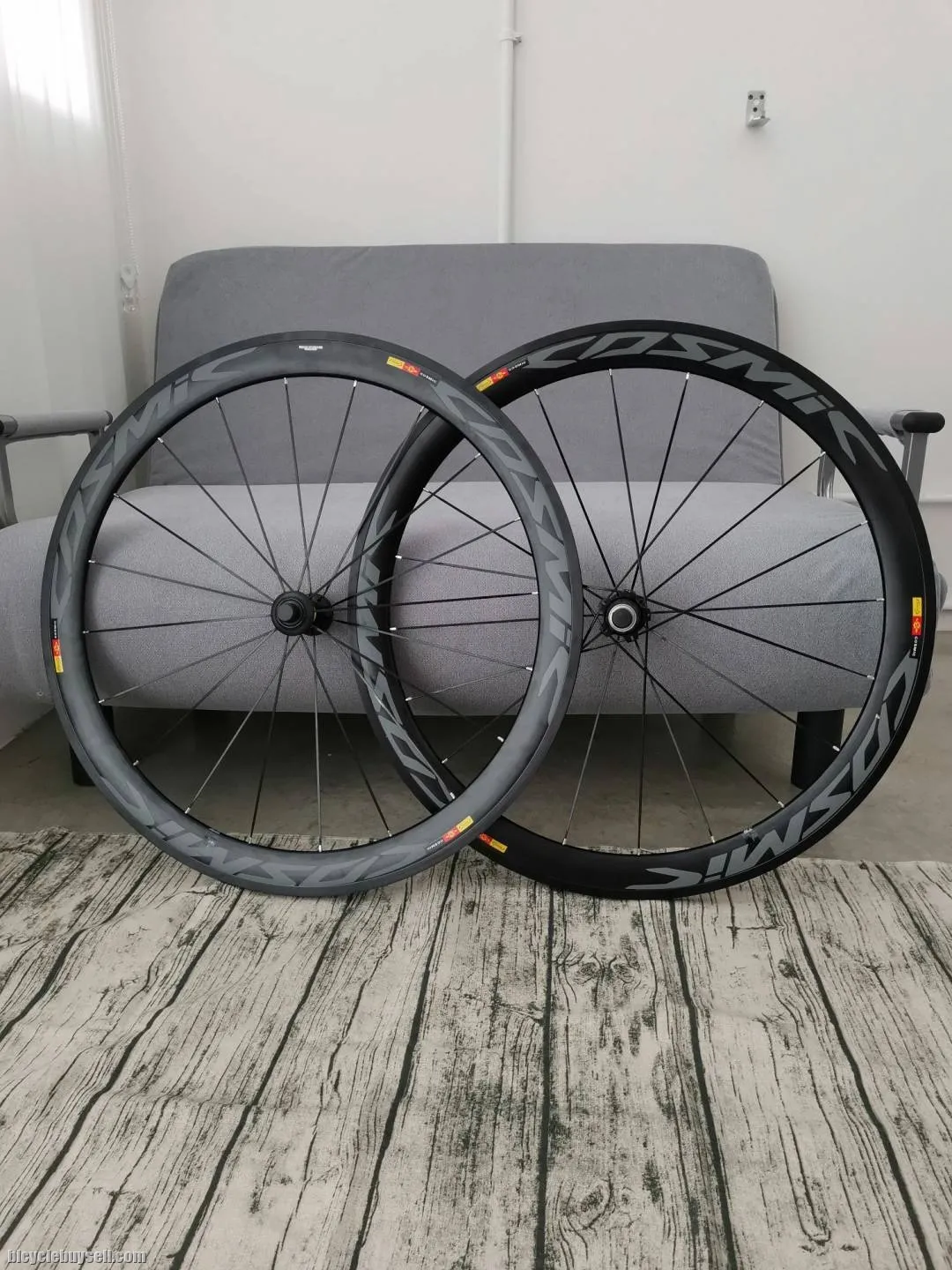 MAvic Cosmic 50mm Aluminium High Profile Wheelset (All Black)