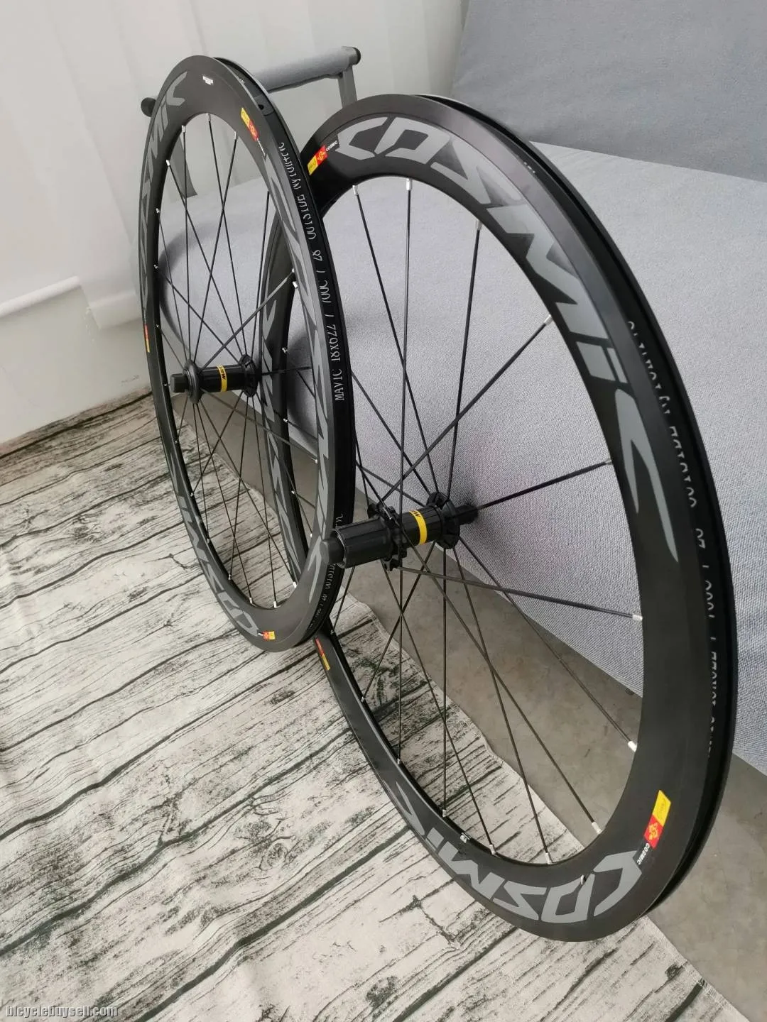 MAvic Cosmic 50mm Aluminium High Profile Wheelset (All Black)