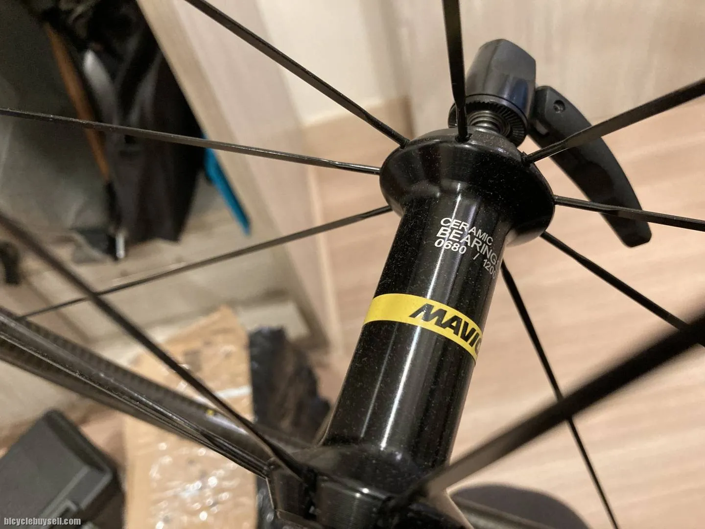 Mavic ksyrium carbon SL haute route ceramic hub wheelset (special edition)
