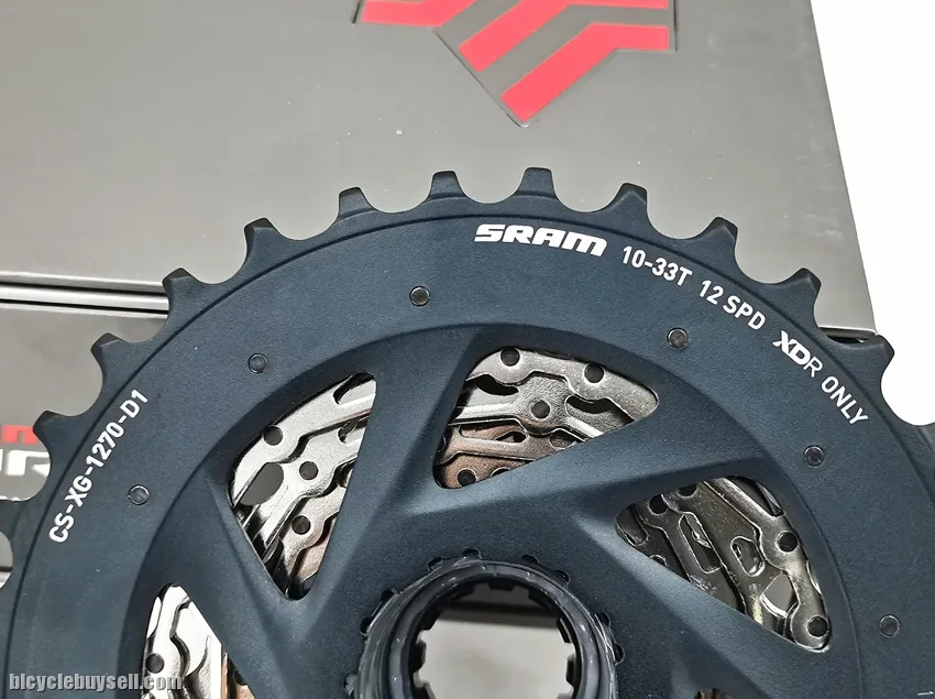 SRAM force cassette 12s 10T-33T AXS 1270 XDR