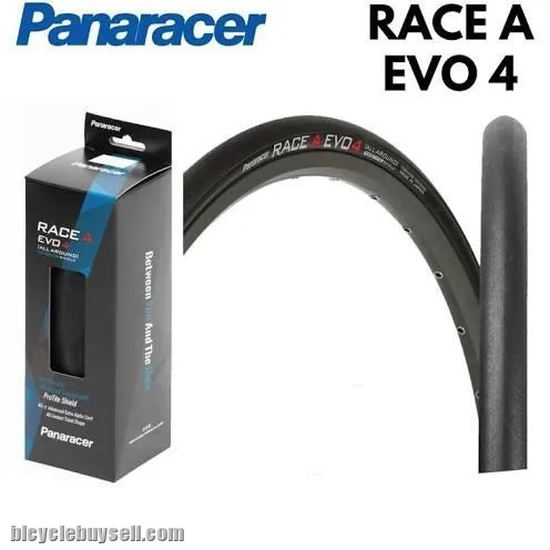PANARACER RACE A EVO 4 700 x 23C 25C 28C BLACK CLINCHER