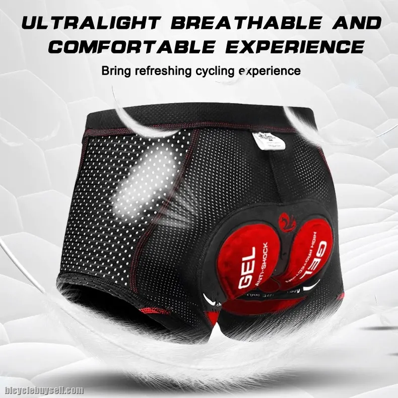 X-Tiger Upgraded Cycling Underwear Pro 5D Gel Pad Shockproof Underpant Bicycle road bikeShorts