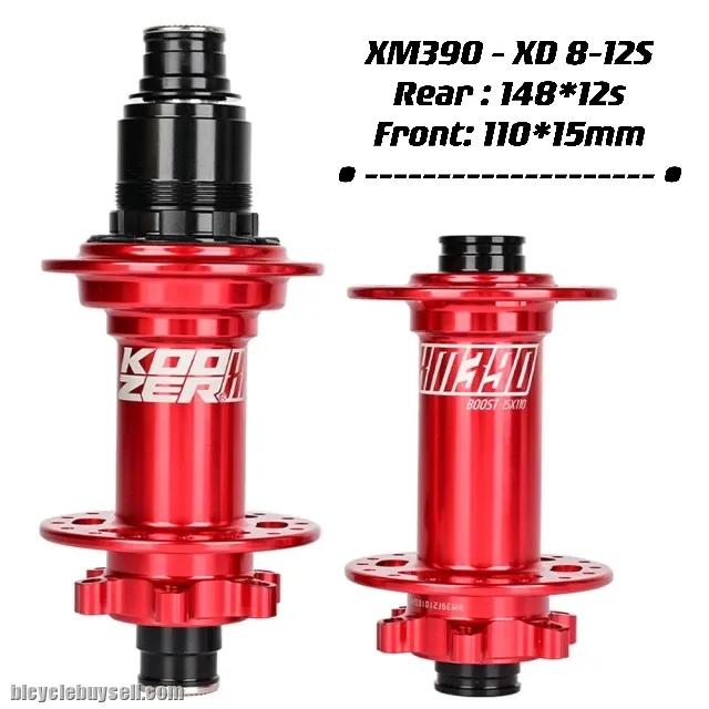 KOOZER XM390 MTB BOOST Hubs 32H Mountain Bike Bearing Hub 6 bolt Bicycle Hub
