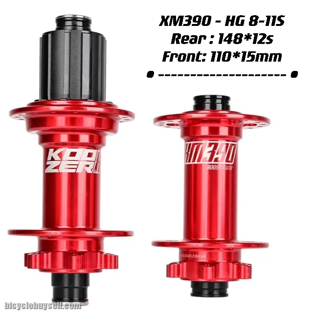 KOOZER XM390 MTB BOOST Hubs 32H Mountain Bike Bearing Hub 6 bolt Bicycle Hub