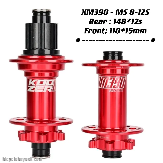 KOOZER XM390 MTB BOOST Hubs 32H Mountain Bike Bearing Hub 6 bolt Bicycle Hub