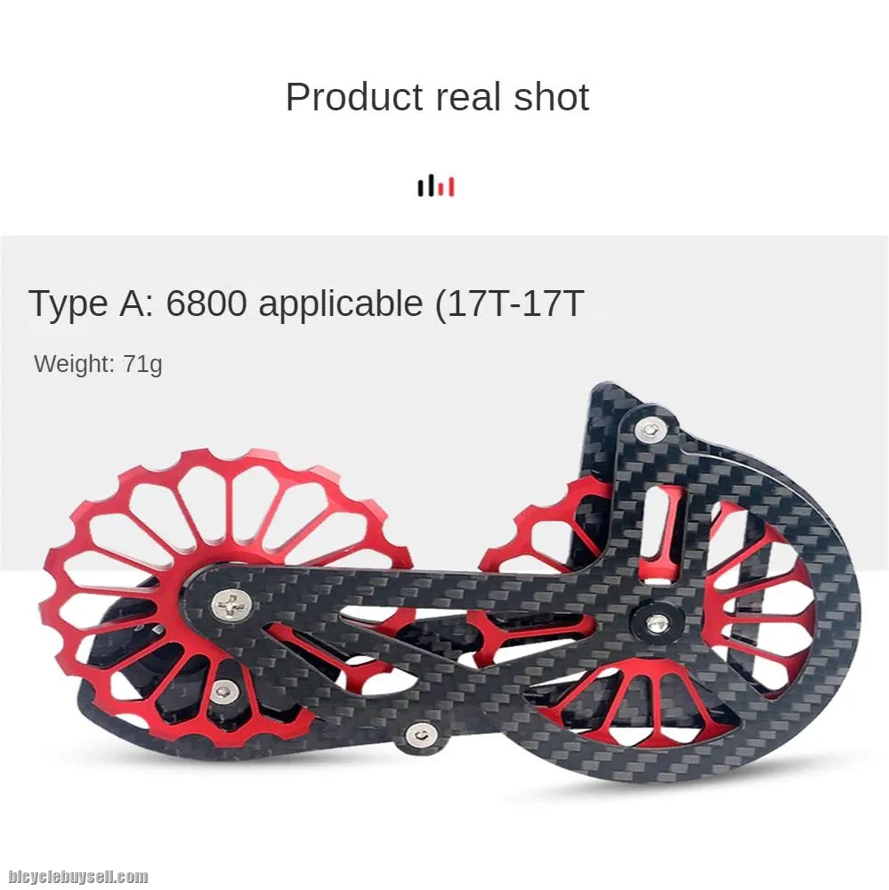 Toseek RD oversized pulley OSPW Road Bike Ceramic Bearing Rear Derailleur Guide Wheel R8000  Bicycle